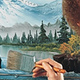 Illustration for article titled Pop an Ambien and watch happy Bob Ross happily washing his happy brush